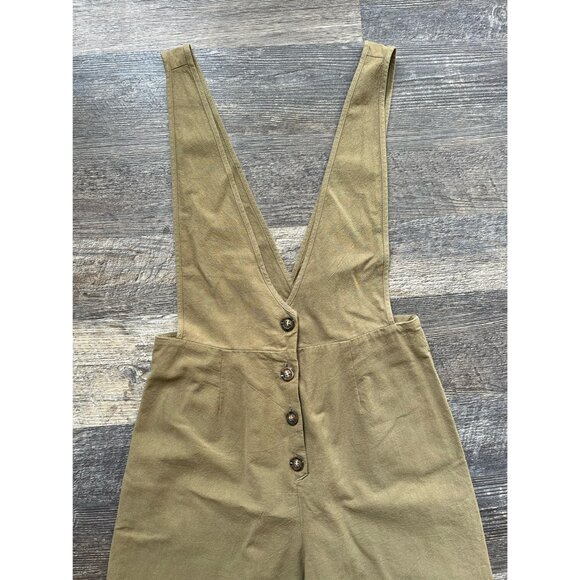 Olive Green Overall Jumpsuit S - Picture 4 of 4